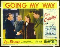 5f528 GOING MY WAY LC #4 '44 Bing Crosby as Father O'Malley greets Jean Heather & her hubby & FIL!
