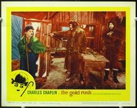5f530 GOLD RUSH LC#4 R59 Charlie Chaplin is ordered from cabin by burly man with Mack Swain!