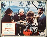 5f542 GUESS WHO'S COMING TO DINNER LC#2 '67 Sidney Poitier, Spencer Tracy, Kate Hepburn, Houghton