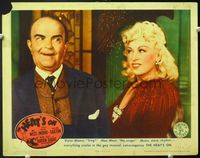5f551 HEAT'S ON LC '43 great close up of sexy Mae West arguing with wacky Victor Moore!