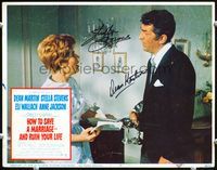 5f030 HOW TO SAVE A MARRIAGE signed LC #5 '68 by Stella Stevens & Dean Martin, but Jackson's shown!