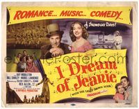 5f172 I DREAM OF JEANIE TC '52 Ray Middleton, Bill Shirley, Muriel Lawrence, romance,music,comedy!