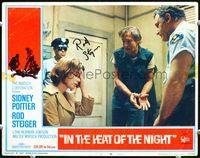 5f033 IN THE HEAT OF THE NIGHT signed LC #1 '67 by Rod Steiger, who's with Lee Grant, Oates & Gates!