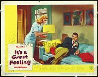 5f599 IT'S A GREAT FEELING LC#2 '49 Doris Day letting Jack Carson know how she feels!