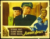 5f607 JOHNNY ANGEL LC '45 George Raft & sexy French Claire Trevor in New Orleans!