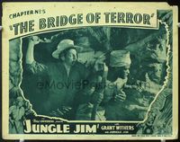 5f611 JUNGLE JIM chapter #5 LC '36 serial, The Bridge of Terror, guy about to ambush native man!