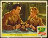 5f614 KEEP YOUR POWDER DRY LC#3 '45 officer Bill Johnson hungers for pretty Lana Turner!