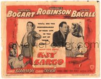 5f187 KEY LARGO TC '48 Humphrey Bogart, Lauren Bacall, Edward G. Robinson, John Huston film noir!
