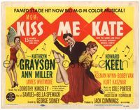 5f190 KISS ME KATE TC '53 great image of Howard Keel spanking Kathryn Grayson + sexy Ann Miller!