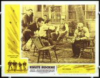 5f623 KNUTE ROCKNE - ALL AMERICAN LC#3 R56 Pat O'Brien sits in backyard talking to his players!
