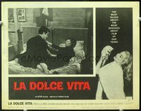 5f624 LA DOLCE VITA LC#5 '61 Federico Fellini, Marcello Mastroianni & Anouk Aimee in bed!