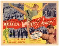 5f193 LADY LET'S DANCE TC '44 super sexy Belita as ballet dancer, dances & romances James Ellison!