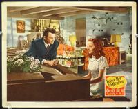 5f638 LEAVE HER TO HEAVEN LC '45 Cornel Wilde watches sister-in-law Jeanne Crain play piano!