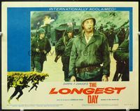 5f657 LONGEST DAY LC#4 '62 Robert Mitchum in World War II, all-star cast!