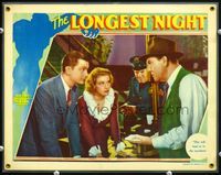 5f658 LONGEST NIGHT laminated LC '36 department store manager Robert Young & pretty Florence Rice!