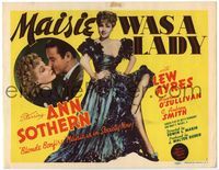 5f202 MAISIE WAS A LADY TC '41 blonde bonfire Ann Sothern is in society with Lew Ayres now!
