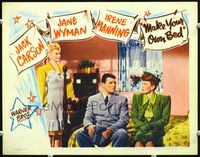 5f670 MAKE YOUR OWN BED LC '44 Jack Carson, Jane Wyman, & Irene Manning!