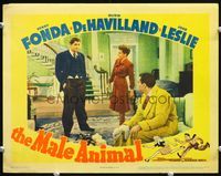 5f672 MALE ANIMAL LC '42 Henry Fonda, Jack Carson, & pretty Olivia de Havilland!