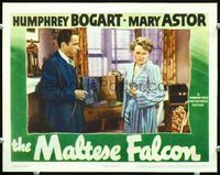 5f674 MALTESE FALCON LC '41 Humphrey Bogart tells Mary Astor she's good, she's very good!