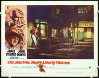 5f683 MAN WHO SHOT LIBERTY VALANCE LC#4 '62 James Stewart & Lee Marvin in the climactic gunfight!