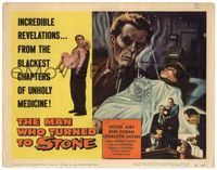 5f206 MAN WHO TURNED TO STONE TC '57 Victor Jory has incredible revelations from unholy medicine!