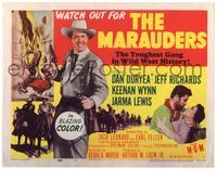 5f211 MARAUDERS TC '55 Dan Duryea and the toughest gang in Wild West history!