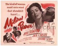 5f215 MILDRED PIERCE TC R56 Curtiz, Joan Crawford is the woman most men want, but shouldn't have!