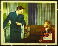 5f728 NIGHTMARE ALLEY LC #5 '47 Tyrone Power angrily orders Helen Walker to get out, film noir!