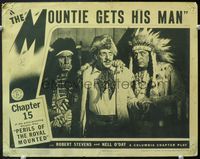 5f760 PERILS OF THE ROYAL MOUNTED ch.15 LC '42 serial, Mountie Gets His Man, man caught by Indians!