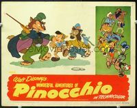 5f767 PINOCCHIO LC R45 Disney cartoon, great image of him walking with bad fox & cat!
