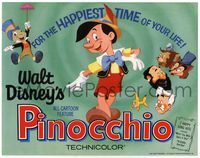 5f239 PINOCCHIO TC R71 Walt Disney classic fantasy cartoon, great image of top characters!