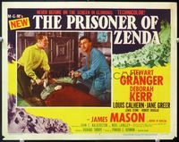 5f775 PRISONER OF ZENDA LC#7 '52 Stewart Granger & Louis Calhern over body!
