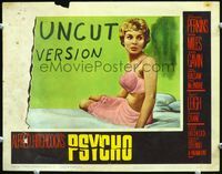 5f778 PSYCHO LC#7 '60 great close up of sexy half-dressed Janet Leigh in bra and slip, Hitchcock
