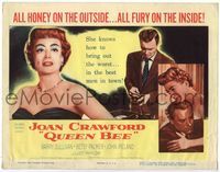 5f243 QUEEN BEE TC '55 great romantic close up of Joan Crawford & Barry Sullivan!