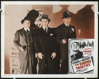 5f801 ROARING TWENTIES LC R56 great close image of James Cagney, Humphrey Bogart & Frank McHugh!