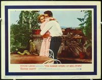 5f806 ROMAN SPRING OF MRS. STONE LC#7 '62 Warren Beatty hugging Coral Browne!