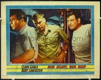 5f808 RUN SILENT, RUN DEEP LC#4 '58 Clark Gable & Burt Lancaster in military submarine!