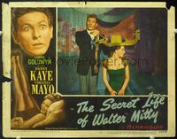 5f819 SECRET LIFE OF WALTER MITTY LC#2 '47 Danny Kaye & sexy girl in James Thurber story!