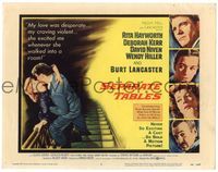 5f254 SEPARATE TABLES TC '58 Burt Lancaster desperately & violently craves Rita Hayworth!