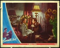5f823 SEVENTH VEIL LC '46 disabled James Mason staring at beautiful musician Ann Todd in bed!
