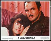 5f056 SHARKY'S MACHINE signed LC#7 '81 by Burt Reynolds, who's close up with pretty Rachel Ward!