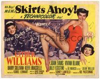 5f263 SKIRTS AHOY TC '52 great full-length image of sexy sailor Esther Williams in swimsuit!