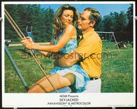 5f843 SKYJACKED LC#5 '72 Charlton Heston & sexy Yvette Mimieux on swing!
