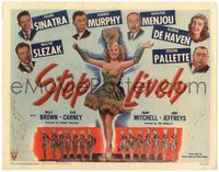 5f271 STEP LIVELY TC '44 Frank Sinatra, George Murphy, Adolphe Menjou,sexy half-dressed band girls!