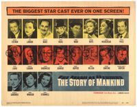 5f273 STORY OF MANKIND TC '57 portraits of Ronald Colman, Marx Bros., Hedy Lamarr + 14 more!