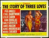 5f872 STORY OF THREE LOVES LC#3 '53 Equilibrium, Kirk Douglas & Pier Angeli!