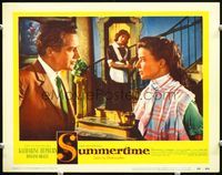 5f882 SUMMERTIME LC#7 '55 Katharine Hepburn & Rossano Brazzi!