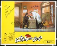 5f058 SUNSHINE BOYS signed LC #4 '75 by both George Burns & Walter Matthau, in doctor's office!