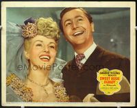 5f894 SWEET ROSIE O'GRADY LC '43 close up of bride Betty Grable smiling big with Robert Young!