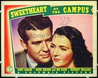 5f059 SWEETHEART OF THE CAMPUS signed LC '41 by Ruby Keeler, who is in super c/u with Gordon Oliver!